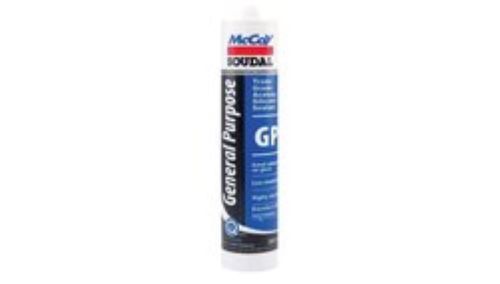 White General Purpose Gp Mccoy Soudal Silicone Sealant For Jointing And Weatherproofing 