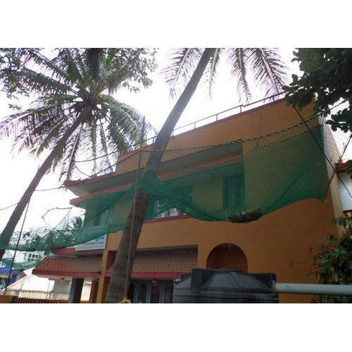 Green Coconut Safety Net With Hdpe Material And Thickness 2.5mm And Mesh Size 30mm