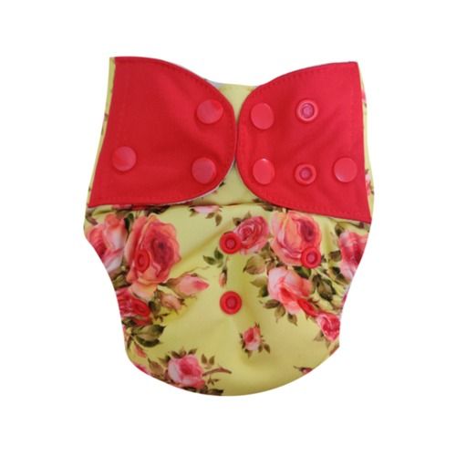 Printed One Size Style Reusable Baby Diapers With Cotton And Bamboo Inserts