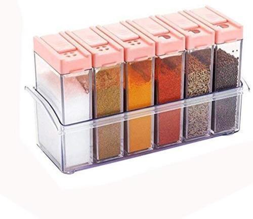 Spice Jars Dispenser Masala Rack