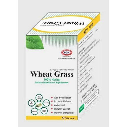 100% Herbal Wheat Grass Capsules Cool And Dry Place