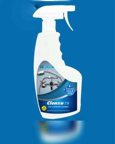 टैप और शॉवर क्लीनर में इस्तेमाल होने वाले लिक्विड क्लेन्ज़ा टीएस पानी के सभी कठोर दागों को हटा दें