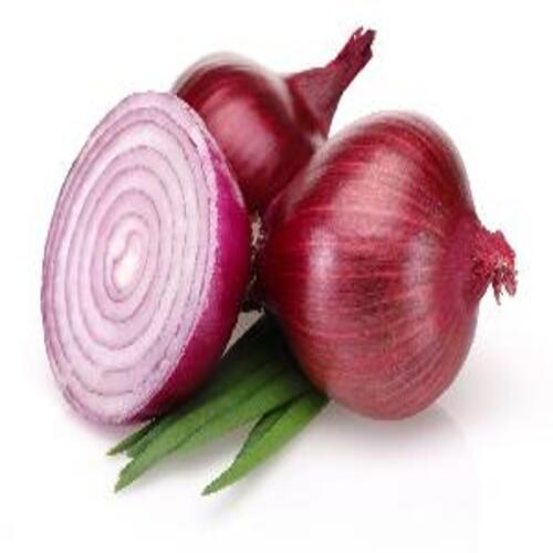 Fresh Red Onion - Round & Oval Shape, Organic from India | Natural Taste, Enhances Flavor, Chemical Free, Safe Packaging, Ideal for Cooking