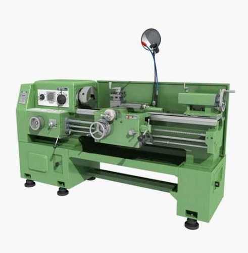 Metal Green Powder Coated Semi Automatic Electric Heavy Duty Lathe Machine