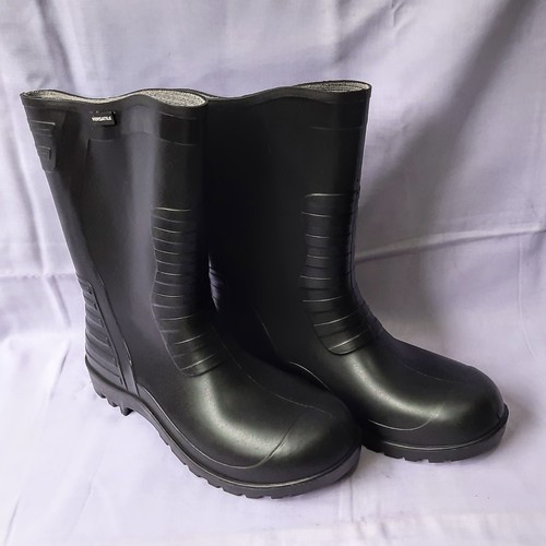 Black Gum Boot Hippo Safety Shoes For Fishing, Refinery, Construction, Forestry, Agriculture, Food Processing