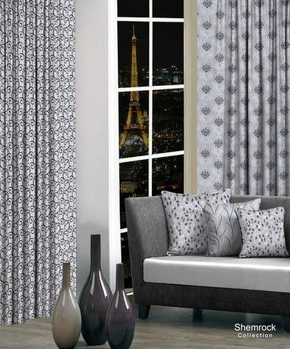 Polyester Curtain for Window And Doors With 3-5 Feet Width And Printed Design