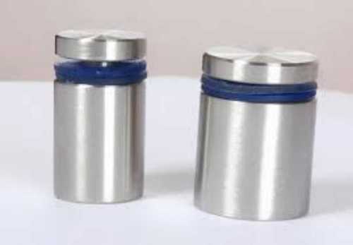 Metal Rust Resistant Stainless Steel Silver Glass Stud For Glass Door Fittings