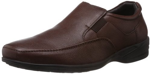 टैन कलर प्लेन पर किसी भी सीज़न स्लिप 5 से 9 साइज़ के पुरुषों के फॉर्मल लेदर शूज़ गोल आकार के टो और लो हील के साथ