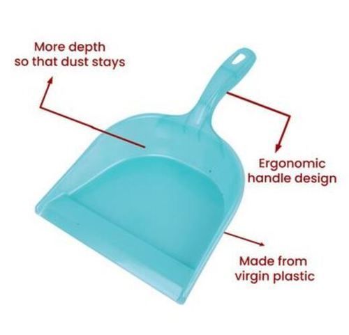 Blue 21 Cm X 31 Cm Plastic Dust Pan For Collecting Dust