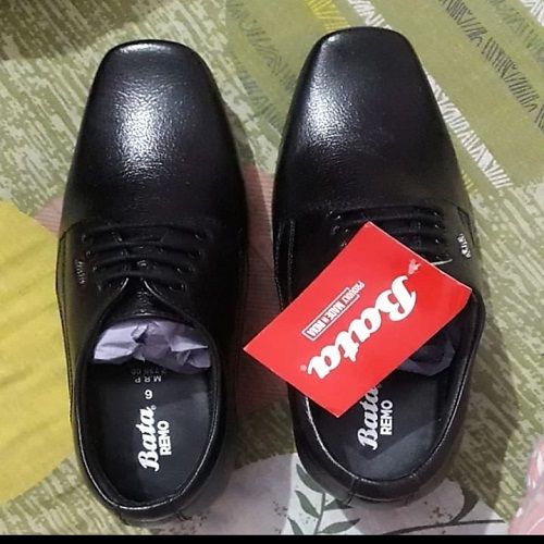 Breathable Black Color Round Toe Style Mens Casual Shoes For Office And Daily Wear