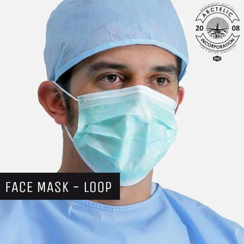 Disposable 3 Ply Non Woven Loop Face Masks