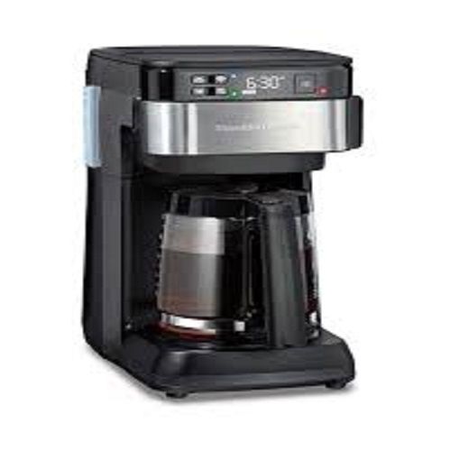 Black Electric Automatic Hamilton Beach Coffee Maker Machine(Make In 2 Minutes)