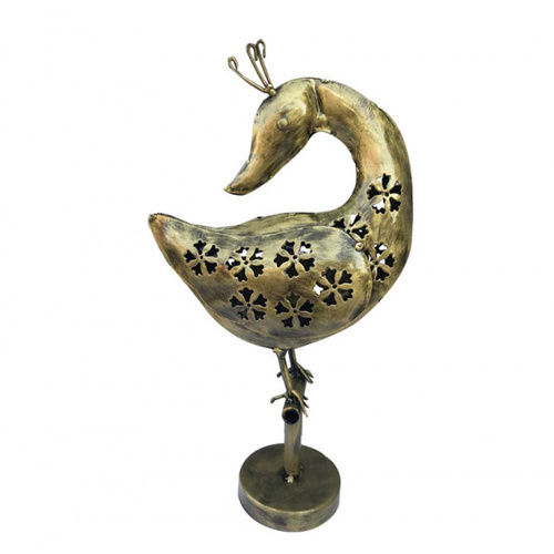 Metal Elegant Duck Shaped Tealight Candle Holder For Home Decor And Gifting Purpose