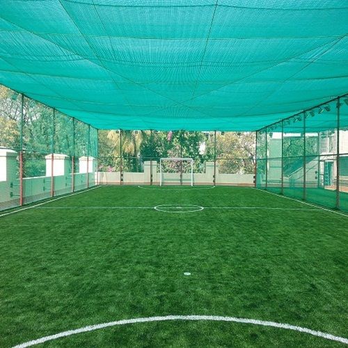 High Elasticity Reusable Uv Stabilized Green Indoor Football Ground Sport Net Size: As Per Order Or Availability