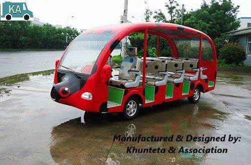 Maximum Speed 40-45 Kmph Four Wheel Type Battery Operated Indoor Campus Buses