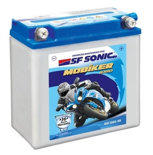 MK1080 9B SF Sonic Bike Battery 12V, 9Ah With 36 Months Warranty For Automotive Industry