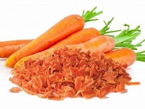 Sun Dried Orange Colour Carrot Flakes Used In Cooking