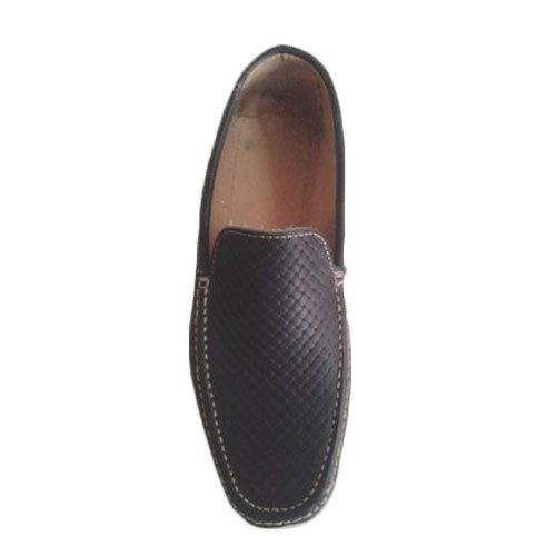 9 Size Slip On Style Plain Design And Black Color Mens Loafer Shoes For Casual Wear Heel Size: Low