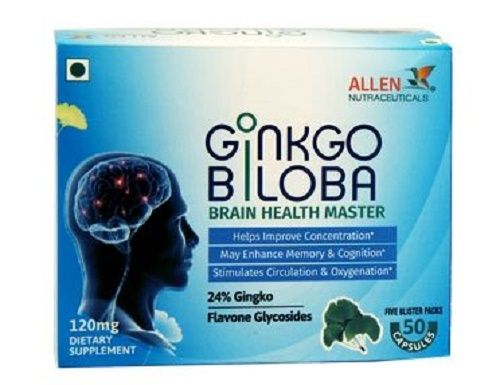 Herbal Medicine Allen Ginkgo Biloba Veg Capsules