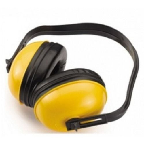 Industrial Yellow/Black Soft Cushioning ABS Body Overhead Safety Ear Muff