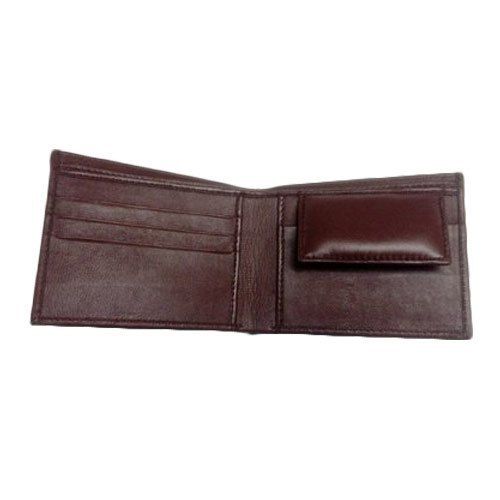 Light Weight, Foldable Type, Plain Design, Brown Color Men Leather Wallets With 5 Card Slots