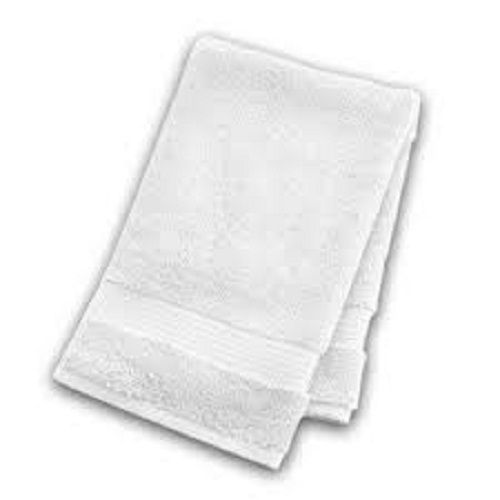 Cotton Plain White Hand Towel, For Home.hotel, Size: Small