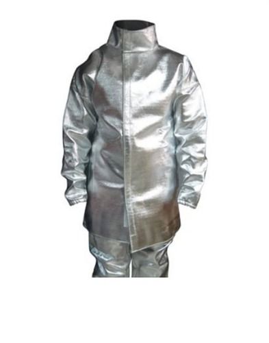 Silver Heat Insulated Aluminized Fireman Suit Wit Jacket, Pants, Gloves And Hood Application: Industrial