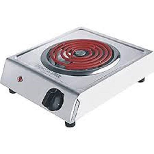 Stainless Steel, Manual, Open Coil Electric Cooking Heater With One Burner