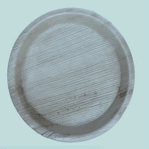 12 Inch Areca Disposable Leaf Round Plate For Food Serving