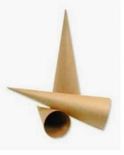 Disposable 5 To 7 Inch Plain Brown Kraft Paper Cone In Light Weight And Perfect Finish