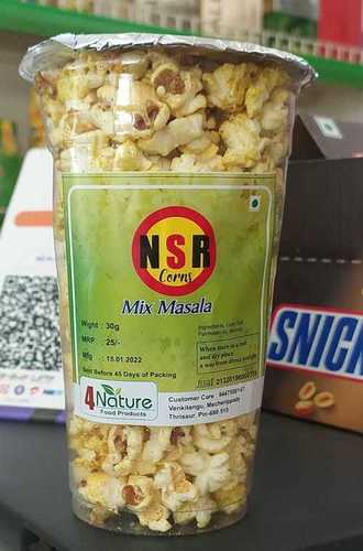 Crispy And Yummy Masala Mix Salted Popcorn Pack With 50g Jar