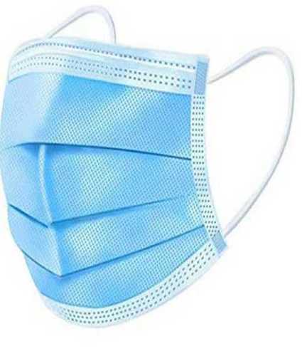 Disposable 3 Ply Non Woven Face Mask (Blue) For Hospital Staff