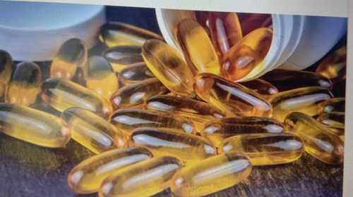 Fssai Certified Omega 3 Fatty Acids Softgels Capsules Packed In Bottle Packaging