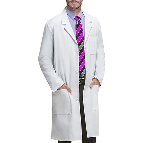 Doctor Coat - Cotton Fabric, Full Sleeves Sizes S-xxl | Breathable, Machine Washable, Custom Logo Available
