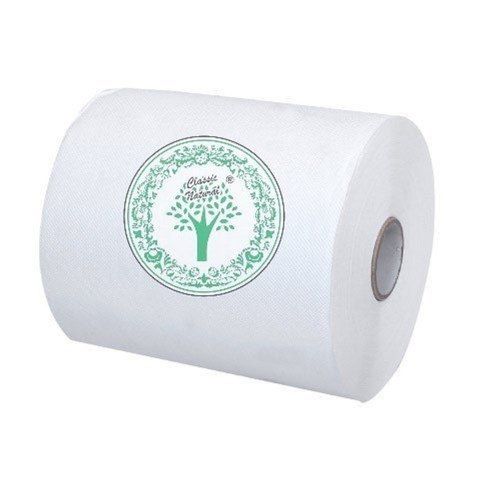 Length 100 to 400 Meters Soft Comfortable Round Plain White HRT Tissue Paper Roll