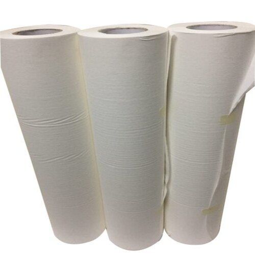 Length 100 to 400 Meters Soft Comfortable Round Plain White Paper Medical Couch Roll