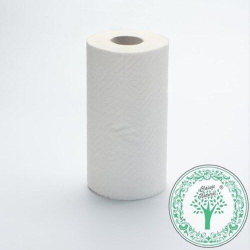 Length 90m Size 20cm Soft Comfortable Round Plain White Paper Kitchen Towel Roll
