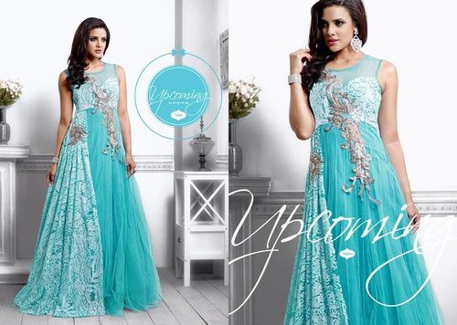 Blue Women Ladies Fancy Party Wear Gown at Rs 730 in Jaipur
