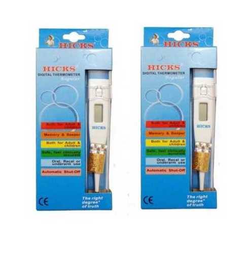 Water Resistant Hicks DT 10 Digital Thermometer in Blue and White Color 