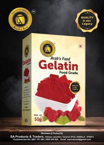 Red Arabs Food Edible Gelatin Food Grade, Net Weight 50G