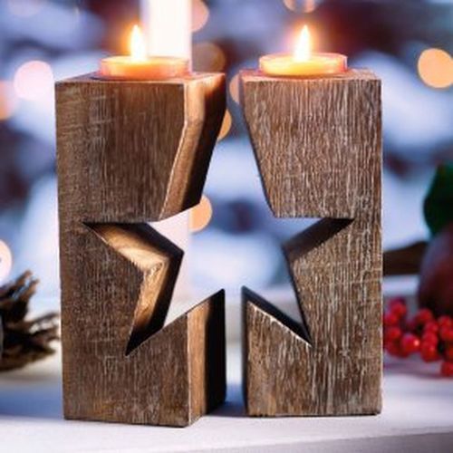 Brass Polished Rustic Candle Holder Stand For Home Decoration