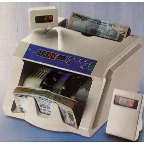 White Bundle Currency Counting Machine Used In Bank And Factories