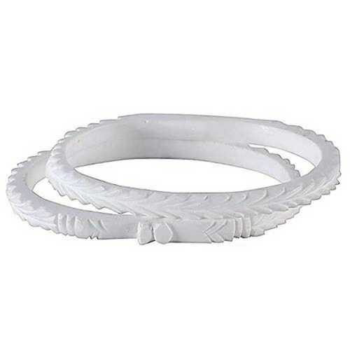 Fashion Precisely Design Traditional Style White Sankha Bangles For Female Person