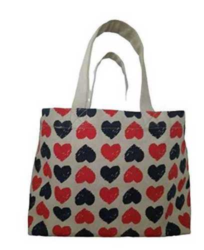 Multicolor Women Printed Canvas Cotton Handbag For Shopping, Travel And Beach Use