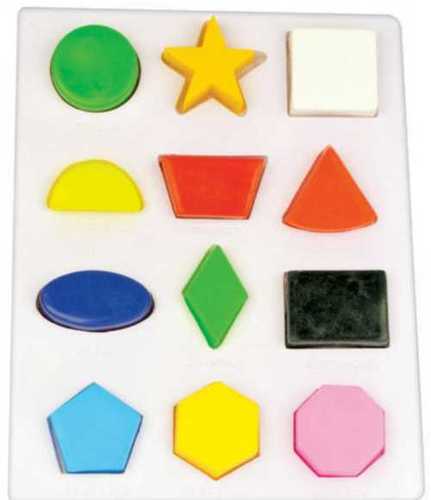 Leather 12 Geometrical Hollow Moulds Kids Educational Toys