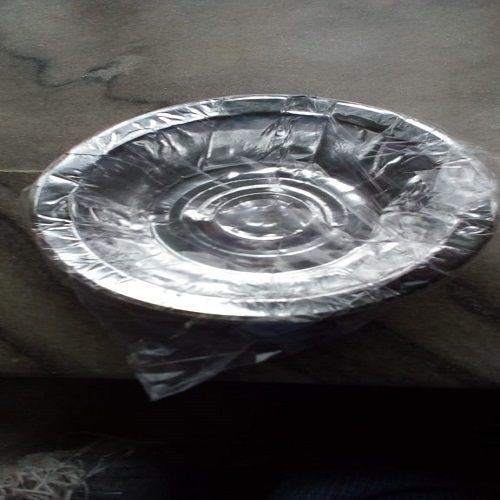 6 Inches Round Silver Color Disposable Paper Dona For Noodle, Chips, Samosa