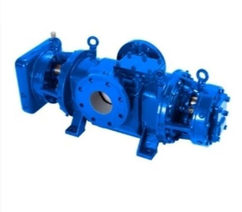 Blue Color Horizontal Internal Bearing Twin Screw Pump For Industrial Use