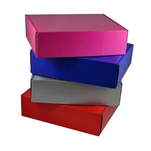 Colored Corrugated Paper Packaging Carton Box For Mobile Accessories, Gift, Fmcg Size: Subject To Order Or Availability