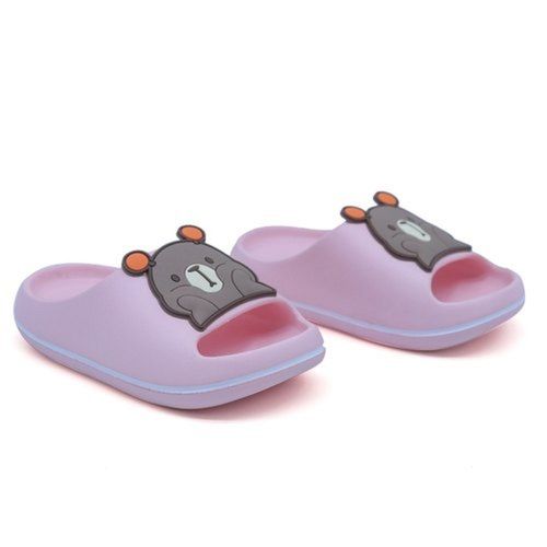 Fancy 30-35 Size Kids Casual Regular Wear Pvc Sole Rubber Flip Flop Slipper