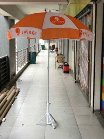 Outdoor Customized Printed Promotional Garden Umbrella With Heavy Frame 36 Inch